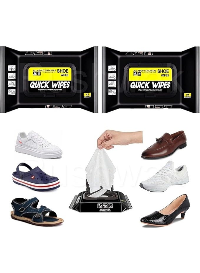 Shoe Cleaning Wipes – Pack of 80 Wipes – Easy and Effective Cleaning for Your Shoes and Personal Items EX - Image 2